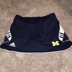 Adidas University of Michigan Tennis Skirt